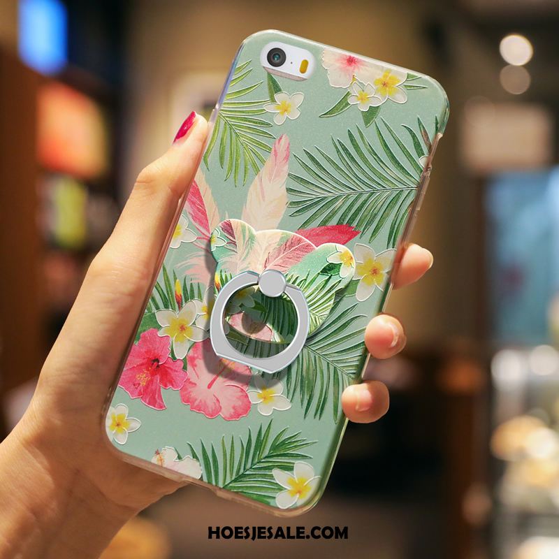 iPhone 5 / 5s Hoesje Anti-fall Groen Zacht Bescherming Elegante Sale