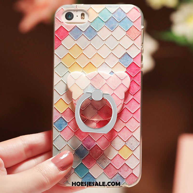 iPhone 5 / 5s Hoesje Anti-fall Groen Zacht Bescherming Elegante Sale