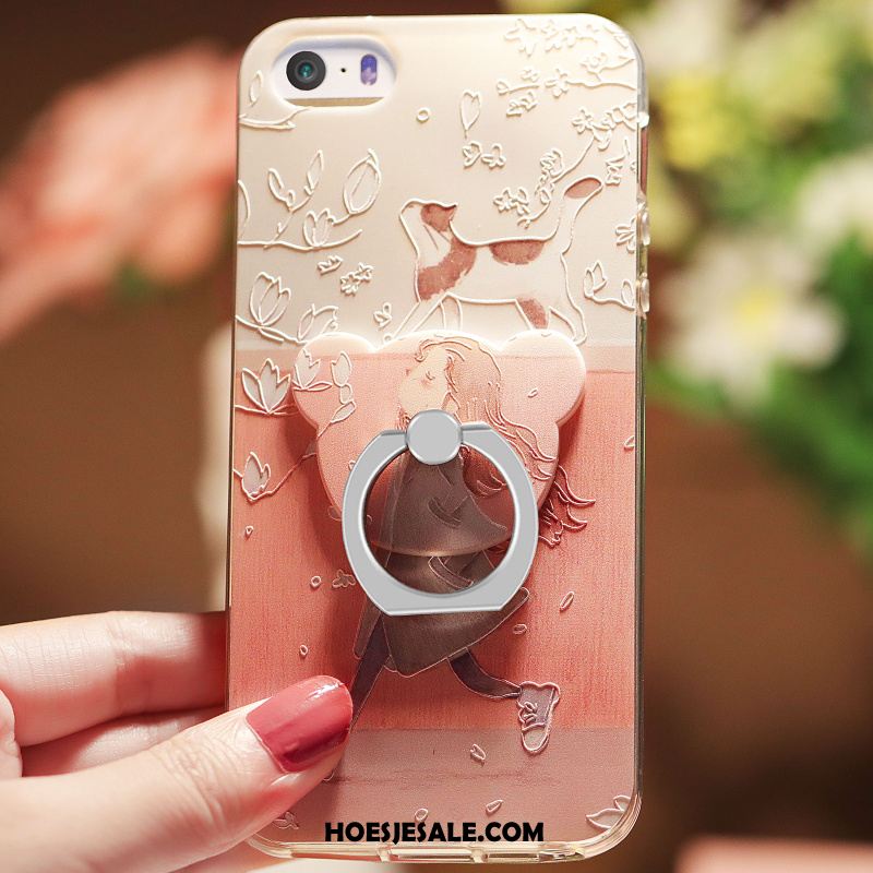 iPhone 5 / 5s Hoesje Anti-fall Groen Zacht Bescherming Elegante Sale