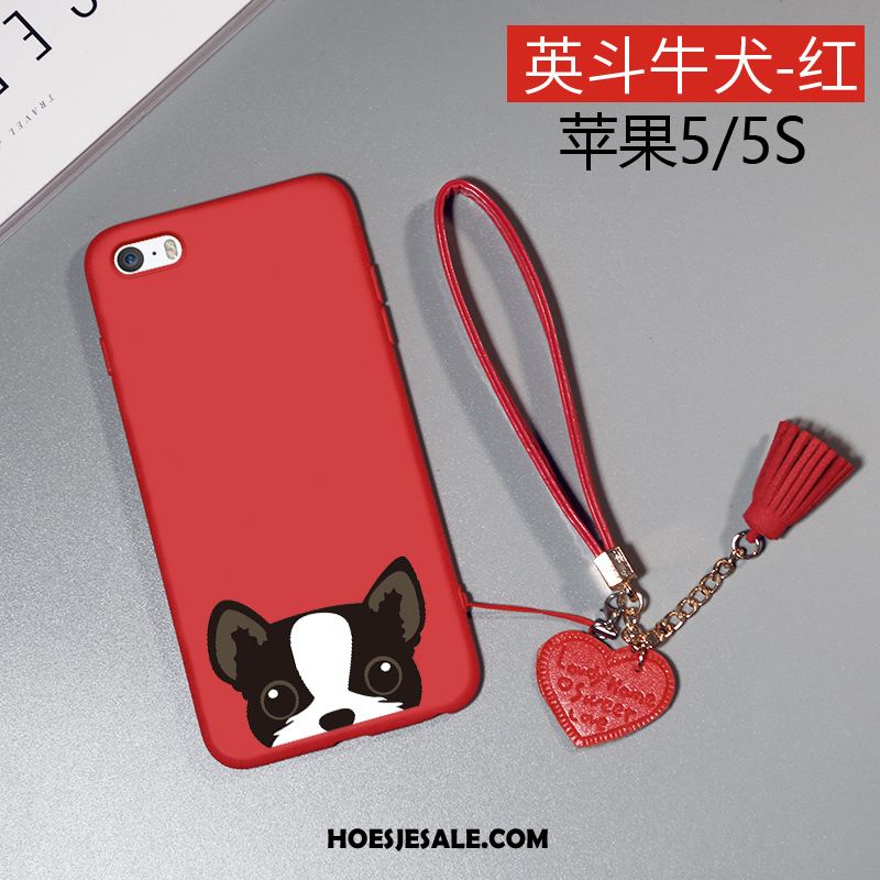 iPhone 5 / 5s Hoesje Anti-fall Siliconen Bescherming Rood Hoes Goedkoop