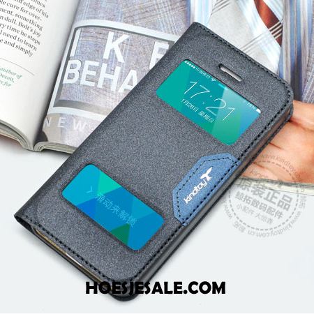 iPhone 5 / 5s Hoesje Bescherming Folio Leren Etui Mobiele Telefoon Winkel