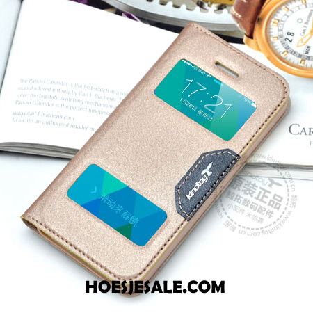 iPhone 5 / 5s Hoesje Bescherming Folio Leren Etui Mobiele Telefoon Winkel