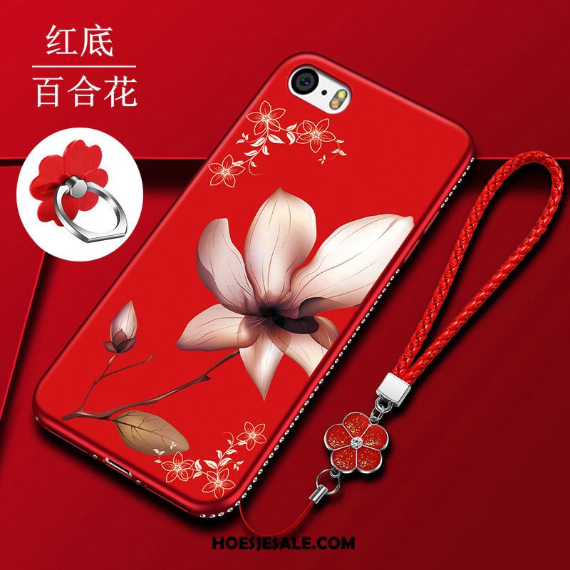 iPhone 5 / 5s Hoesje Bloemen Bescherming Trend Hoes Mobiele Telefoon Goedkoop