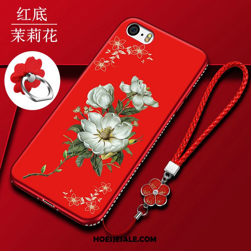 iPhone 5 / 5s Hoesje Bloemen Bescherming Trend Hoes Mobiele Telefoon Goedkoop