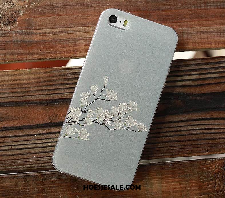 iPhone 5 / 5s Hoesje Eenvoudige All Inclusive Wit Mobiele Telefoon Hoes Winkel