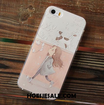 iPhone 5 / 5s Hoesje Eenvoudige All Inclusive Wit Mobiele Telefoon Hoes Winkel