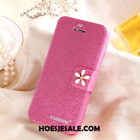 iPhone 5 / 5s Hoesje Eenvoudige Leren Etui Mobiele Telefoon Ondersteuning Clamshell Korting