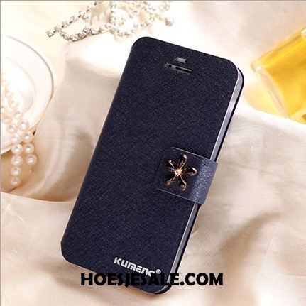 iPhone 5 / 5s Hoesje Eenvoudige Leren Etui Mobiele Telefoon Ondersteuning Clamshell Korting