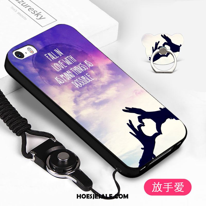 iPhone 5 / 5s Hoesje Hanger Mobiele Telefoon Zwart Eenvoudige Hoes Kopen