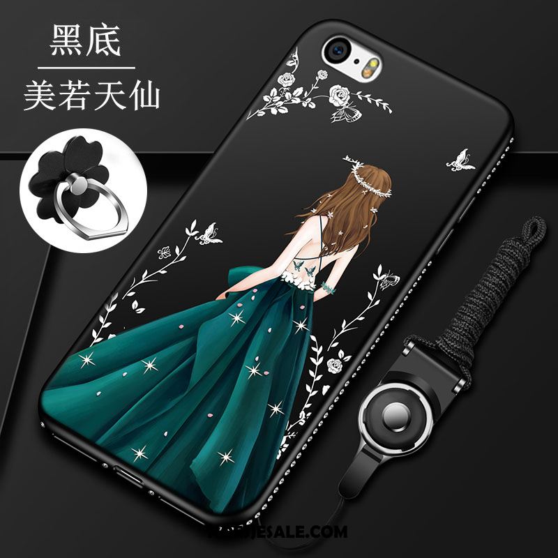 iPhone 5 / 5s Hoesje Hanger Siliconen Zacht Mobiele Telefoon Schrobben Goedkoop