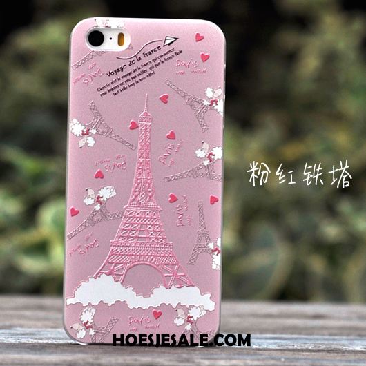 iPhone 5 / 5s Hoesje Hard Wit Spotprent Hoes Reliëf Sale