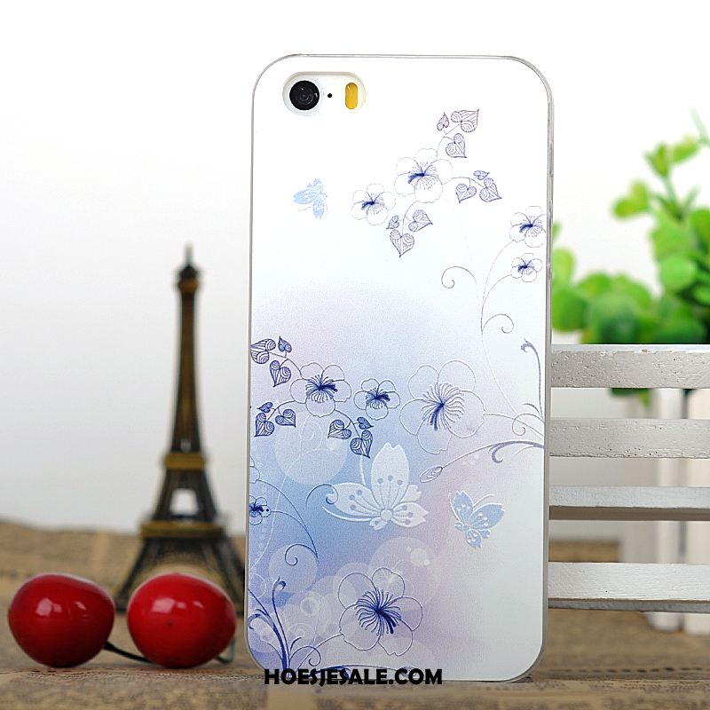 iPhone 5 / 5s Hoesje Hard Wit Spotprent Hoes Reliëf Sale