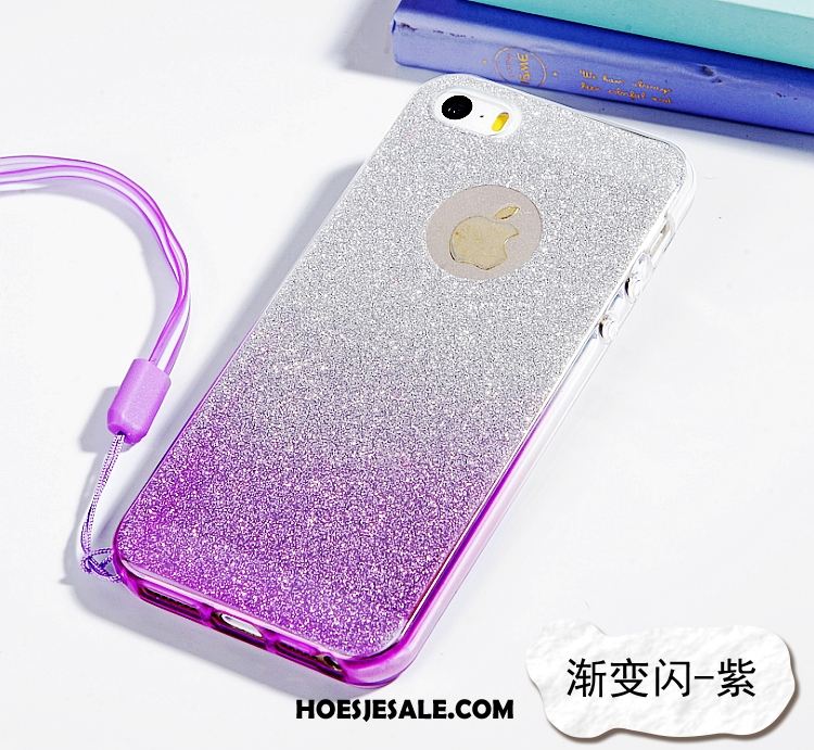 iPhone 5 / 5s Hoesje Hoes Anti-fall Hanger Purper Zacht Aanbiedingen