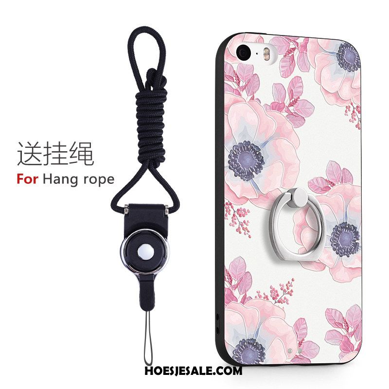 iPhone 5 / 5s Hoesje Hoes Hanger Roze Siliconen Mobiele Telefoon Kopen