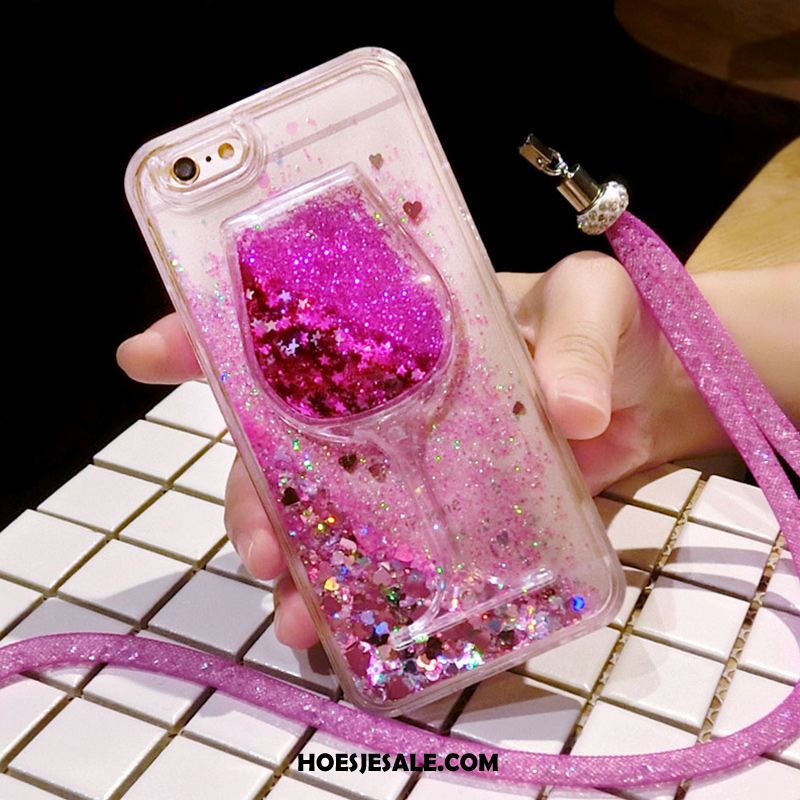 iPhone 5 / 5s Hoesje Kristal Purper Anti-fall Mobiele Telefoon Hanger Korting