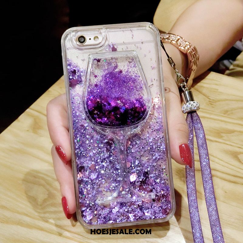 iPhone 5 / 5s Hoesje Kristal Purper Anti-fall Mobiele Telefoon Hanger Korting