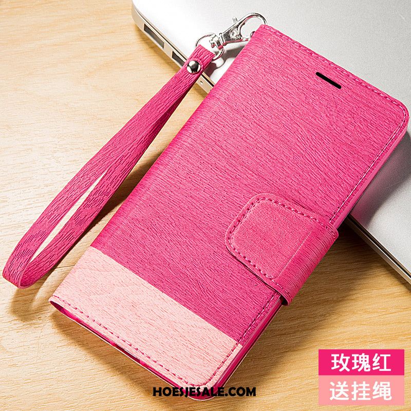 iPhone 5 / 5s Hoesje Leren Etui Hanger Clamshell Mobiele Telefoon Zacht Sale