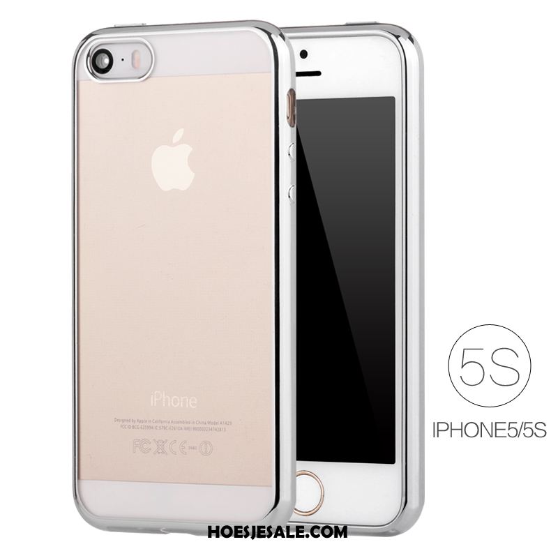 iPhone 5 / 5s Hoesje Plating Hoes Siliconen Dun Roze Kopen