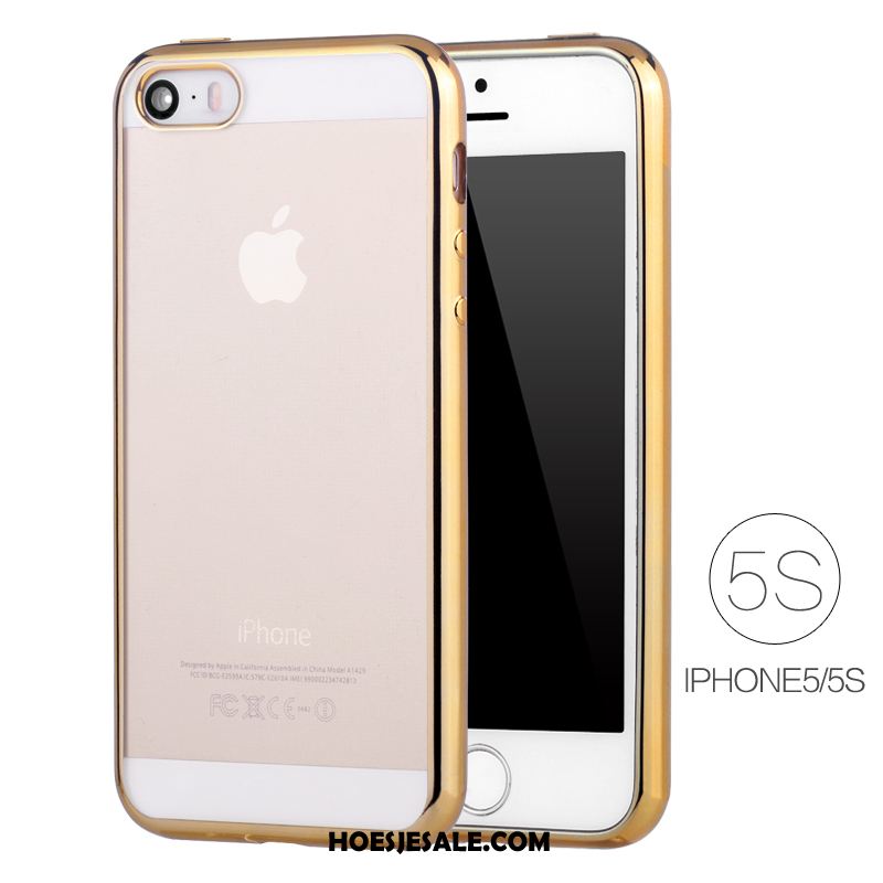 iPhone 5 / 5s Hoesje Plating Hoes Siliconen Dun Roze Kopen