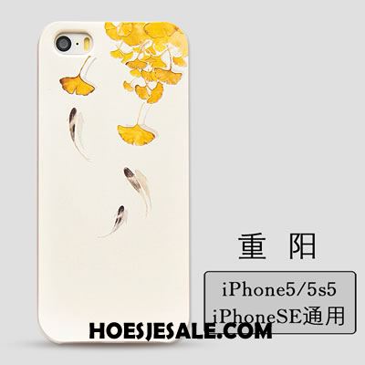 iPhone 5 / 5s Hoesje Scheppend Anti-fall Reliëf Hoes Mobiele Telefoon Goedkoop