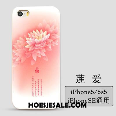 iPhone 5 / 5s Hoesje Scheppend Anti-fall Reliëf Hoes Mobiele Telefoon Goedkoop