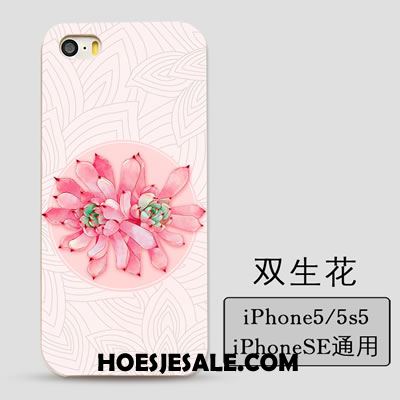 iPhone 5 / 5s Hoesje Scheppend Anti-fall Reliëf Hoes Mobiele Telefoon Goedkoop