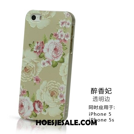 iPhone 5 / 5s Hoesje Scheppend Anti-fall Reliëf Hoes Mobiele Telefoon Goedkoop