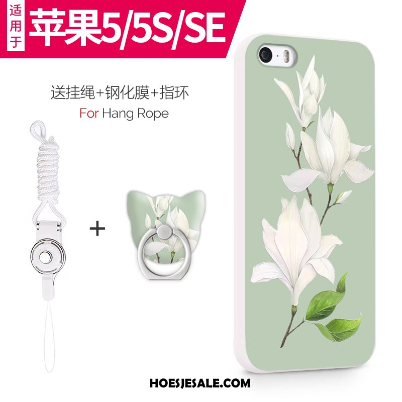 iPhone 5 / 5s Hoesje Siliconen Mobiele Telefoon Dun Anti-fall Groen Kopen