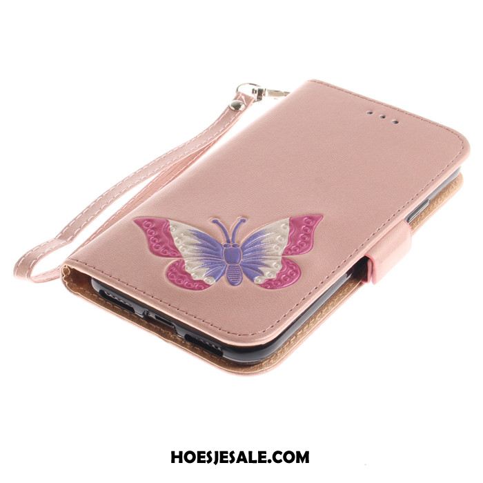 iPhone 5 / 5s Hoesje Trend Goud Hoes Leren Etui Clamshell Kopen