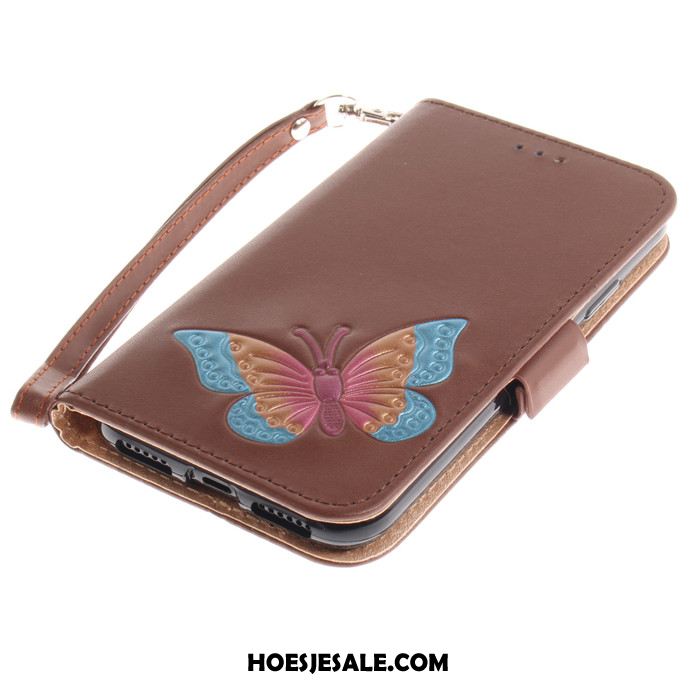 iPhone 5 / 5s Hoesje Trend Goud Hoes Leren Etui Clamshell Kopen