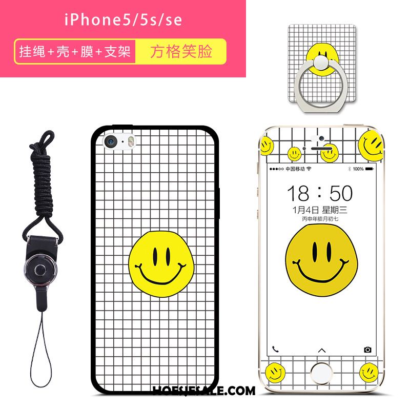 iPhone 5 / 5s Hoesje Trend Siliconen Mobiele Telefoon Anti-fall Hanger Goedkoop