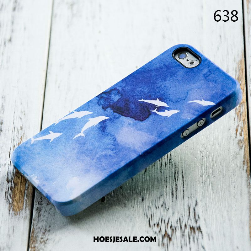 iPhone 5 / 5s Hoesje Trendy Merk Bescherming Blauw Anti-fall Hoes Sale