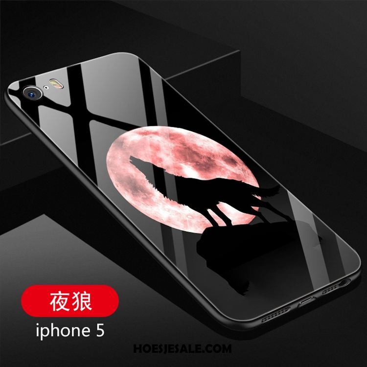 iPhone 5 / 5s Hoesje Trendy Merk Hoes Glas Spotprent Mobiele Telefoon Winkel