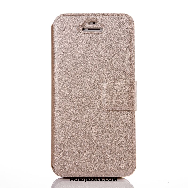 iPhone 5 / 5s Hoesje Wit Hoes Zilver Mobiele Telefoon Leren Etui Sale