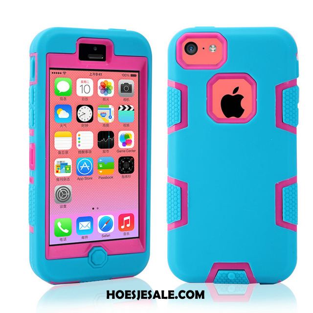 iPhone 5c Hoesje Anti-fall Bescherming Nieuw Siliconen Zwart Sale