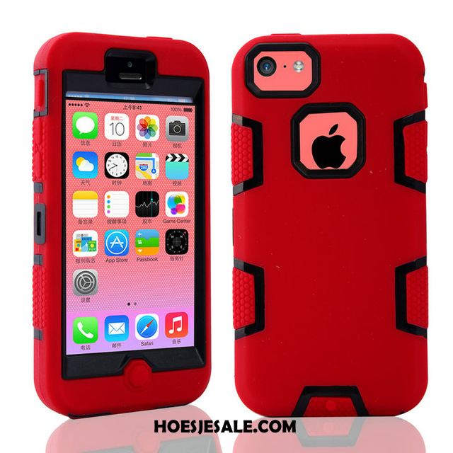 iPhone 5c Hoesje Anti-fall Bescherming Nieuw Siliconen Zwart Sale