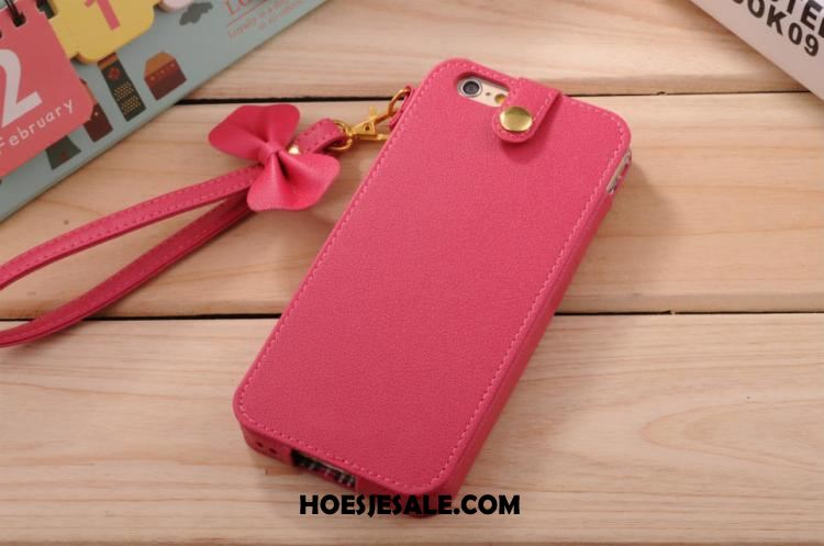 iPhone 5c Hoesje Leren Etui Mooie Purper All Inclusive Vers Goedkoop