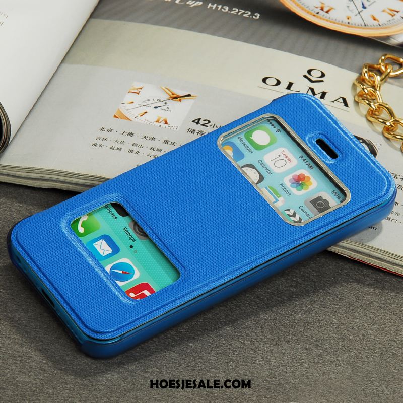 iPhone 5c Hoesje Mobiele Telefoon Leren Etui Groen Hoes Bescherming Online