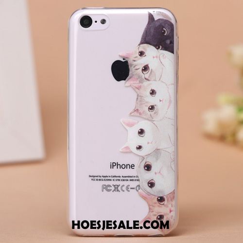 iPhone 5c Hoesje Spotprent Mobiele Telefoon Scheppend Hoes Roze Winkel
