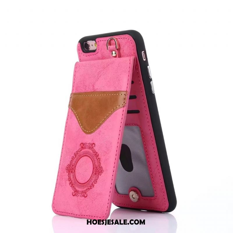 iPhone 6 / 6s Hoesje Bescherming Ondersteuning Leren Etui Klittenband Hoes Goedkoop