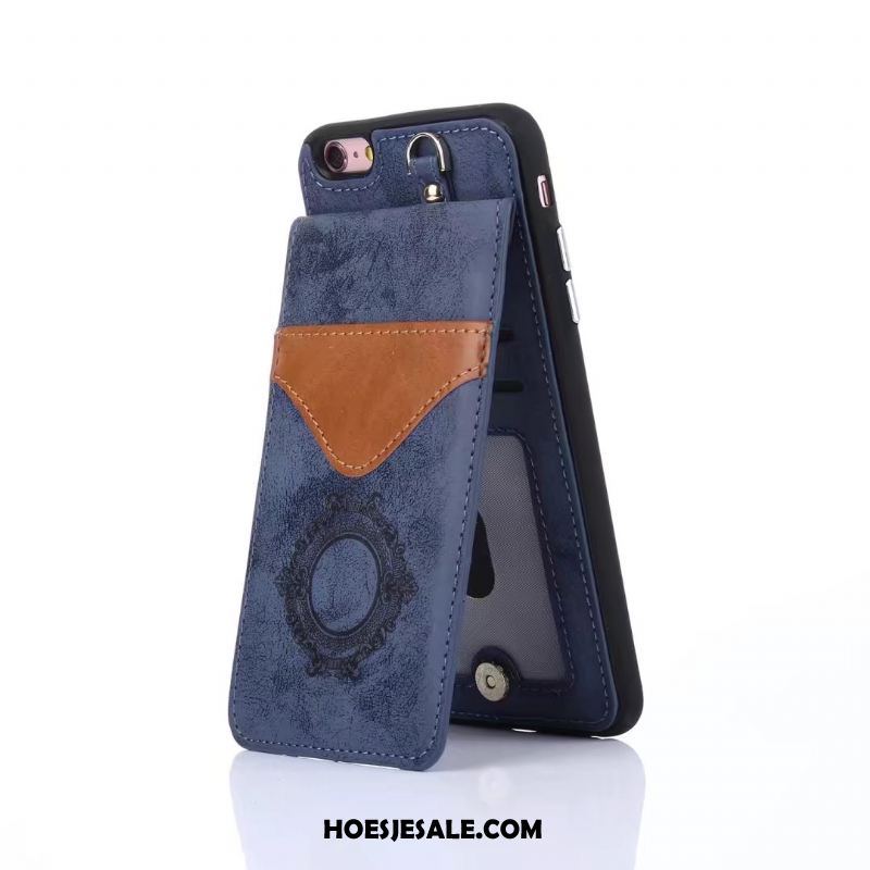 iPhone 6 / 6s Hoesje Bescherming Ondersteuning Leren Etui Klittenband Hoes Goedkoop