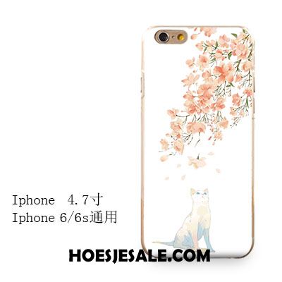 iPhone 6 / 6s Hoesje Bescherming Reliëf All Inclusive Siliconen Kat Sale