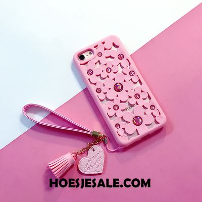 iPhone 6 / 6s Hoesje Bloemen Mobiele Telefoon Hanger Zwart Bescherming Sale