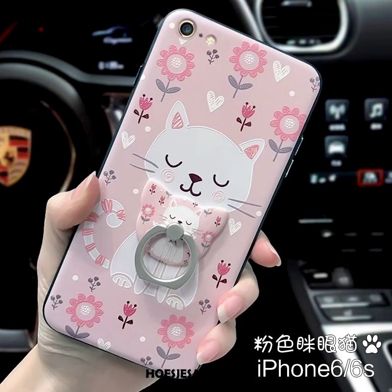 iPhone 6 / 6s Hoesje Bloemen Roze Hoes Spotprent Konijn Kopen