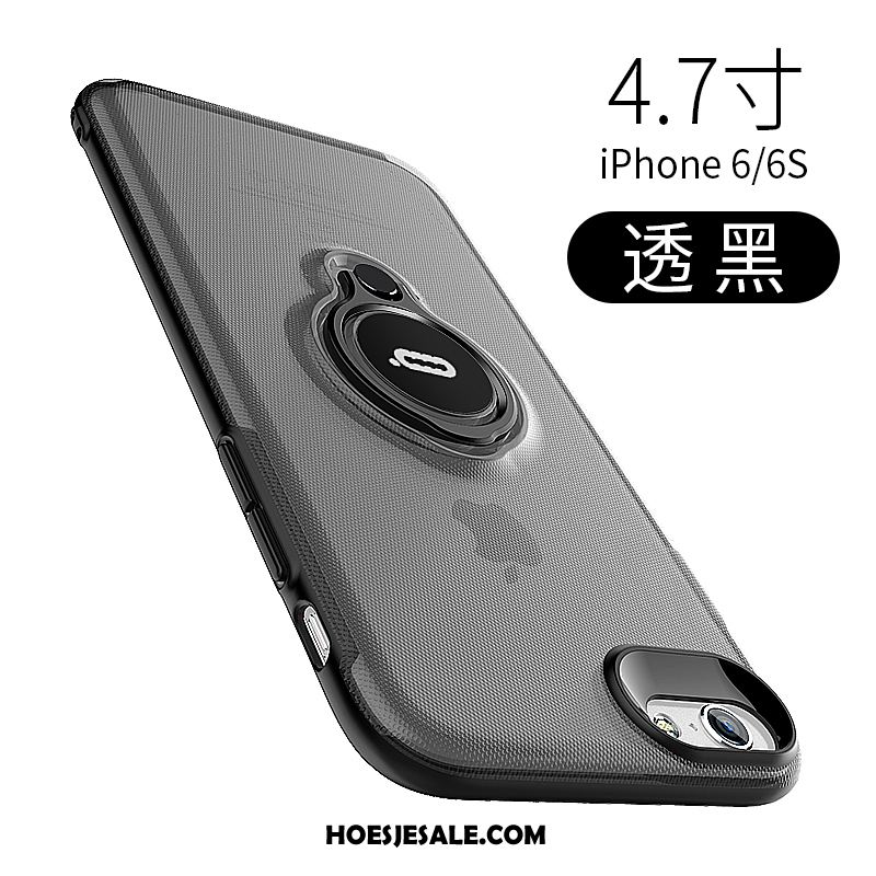 iPhone 6 / 6s Hoesje Doorzichtig Magnetisch Zacht Anti-fall Ring Korting