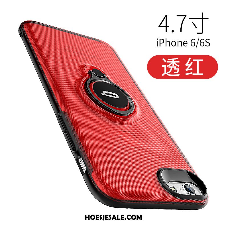iPhone 6 / 6s Hoesje Doorzichtig Magnetisch Zacht Anti-fall Ring Korting