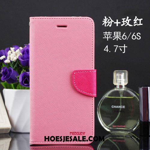 iPhone 6 / 6s Hoesje Folio Leren Etui Anti-fall Roze Mobiele Telefoon Kopen