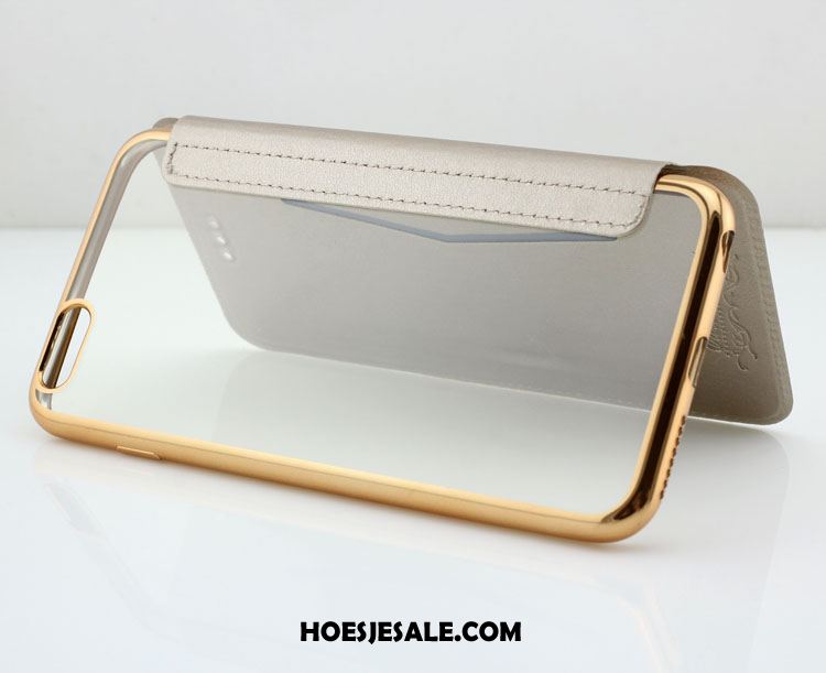 iPhone 6 / 6s Hoesje Folio Zilver All Inclusive Doorzichtig Kaart Kopen