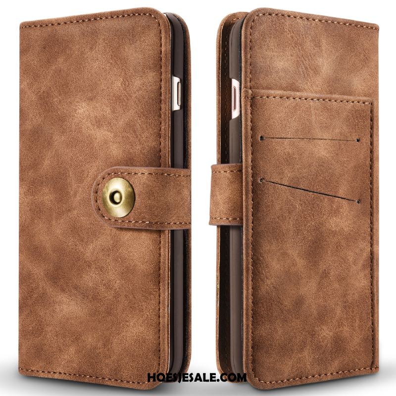 iPhone 6 / 6s Hoesje Leren Etui Grijs Mobiele Telefoon Portemonnee Anti-fall Sale