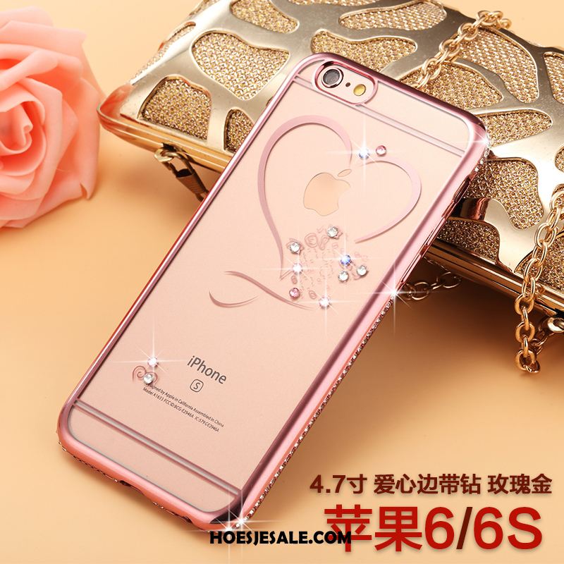 iPhone 6 / 6s Hoesje Luxe Eenvoudige Strass Zacht Siliconen